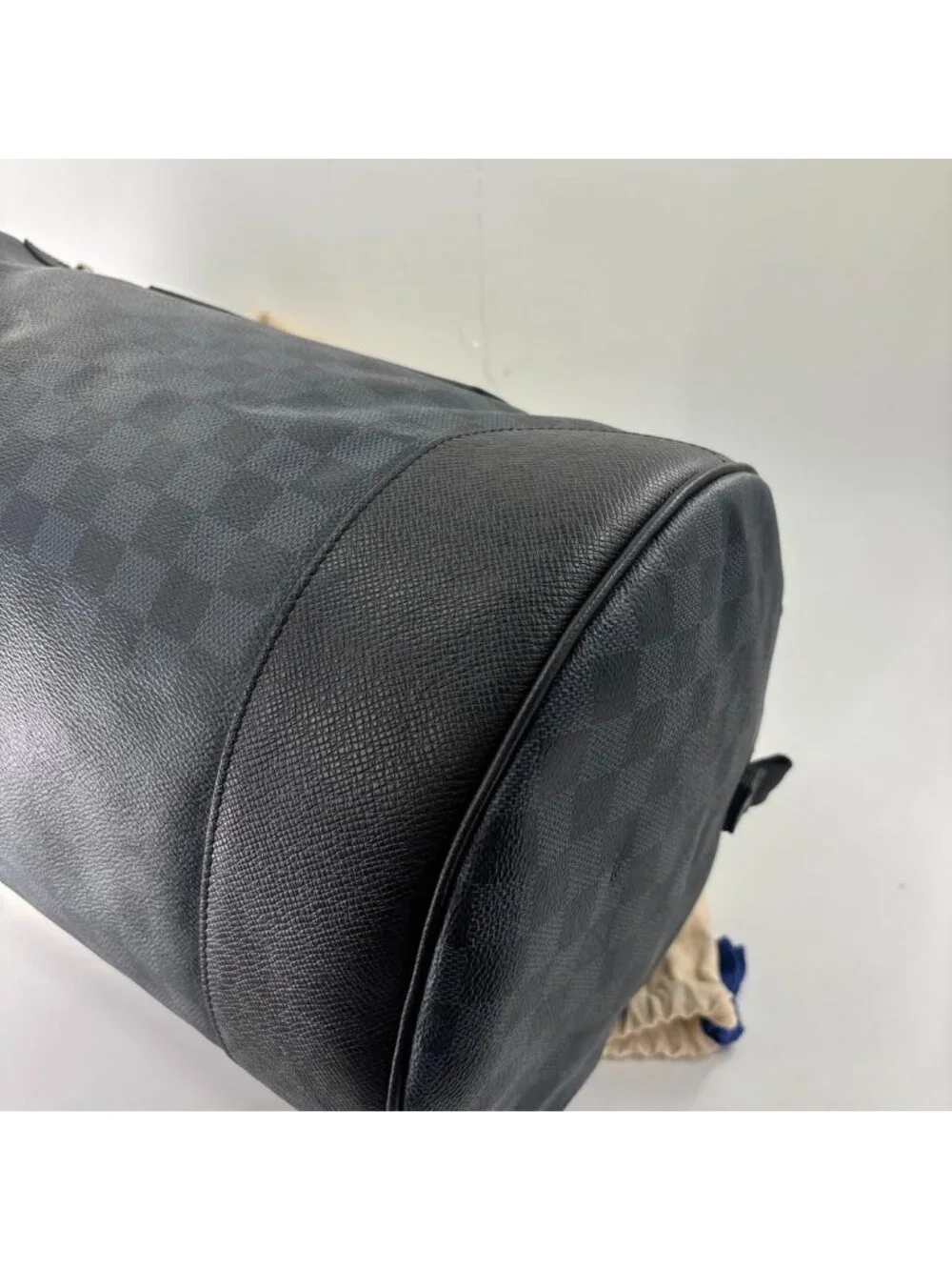 Louis Vuitton Damier Cobalt Match Point Polochon Boston Bag